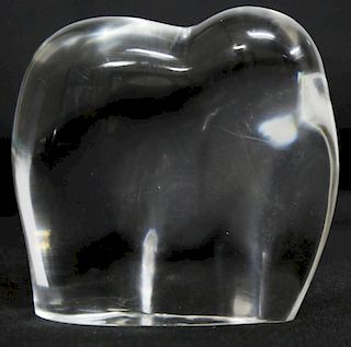 Baccarat Lead Crystal Elephant Paperweight