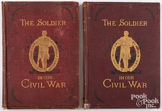 Two volumes The Soldier in our Civil War, 1890