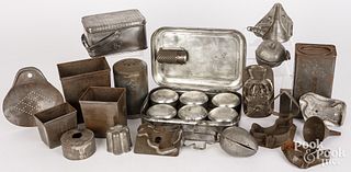 Miscellaneous tinware, 19th/20th c.
