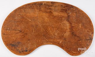 Large pine lap board, 19th c.