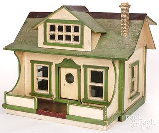 Painted house model, early 20th c.