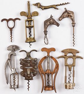 Group of corkscrews, 19th and 20th c.