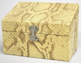 Python Skin-Covered Letters Box
