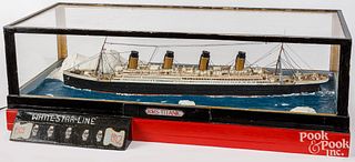 RMS Titanic ship model, early to mid 20th c.