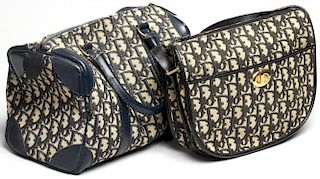 2 Christian Dior Vintage Canvas Handbags