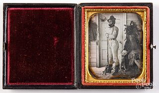 Ambrotype of a hunter