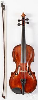 Johann Gottfried Hamm violin, 18th c.
