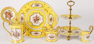 Limoges, France porcelain tea service, 19th c.