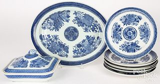Chinese export porcelain blue Fitzhugh porcelain