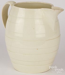 Creamware punch pot, 19th c.