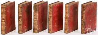 Six volumes of works by Lord Byron