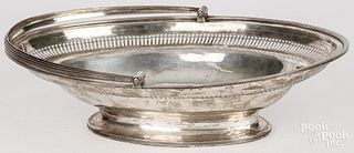 English silver basket 1802-3 bearing the touch NH