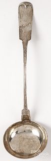 New York coin silver ladle by Stebbins & Co.