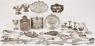 Silver tablewares, various grades