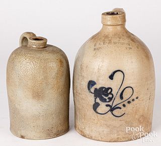 Two stoneware jugs, 19th c.