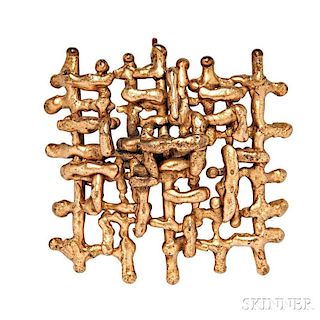 Gold-plated Bronze Pendant, Ibram Lassaw