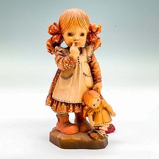 Anri Italy Wood Carved Figurine, Bedtime