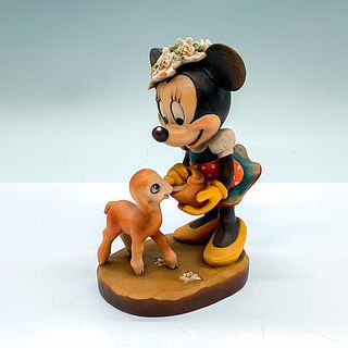 Anri Walt Disney Wooden Figurine, Minnie Mouse