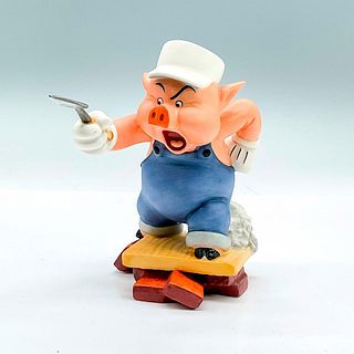 Walt Disney Classics Figurine, Practical Pig, Work and Play Don't Mix