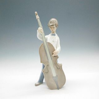 Boy With Double Bass 1004615 - Lladro Porcelain Figurine