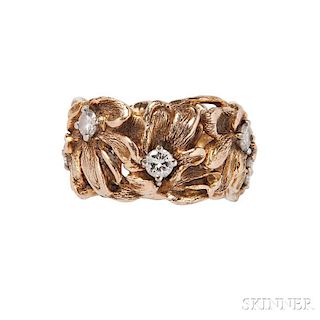 Gold and Diamond Floral Band