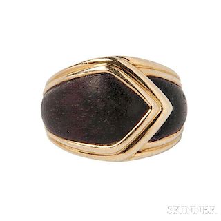 18kt Gold and Wood Ring, Van Cleef & Arpels
