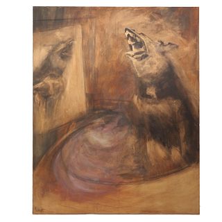 MARGARETTE DAWIT, Sin título, Firmado, Óleo sobre tela, 200 x 160 cm