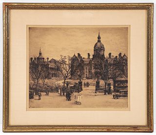 Gabrielle Clements Johns Hopkins Hospital Signed Etching