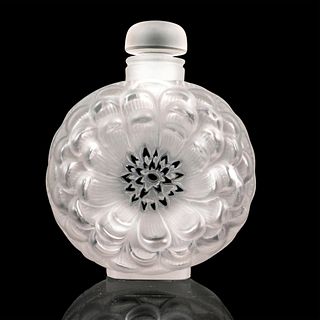 Lalique Crystal Perfume Bottle, Dahlia