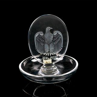 Lalique Crystal Ring Dish, American Eagle