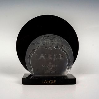 Lalique Crystal Plaque and Base, A Century of Design