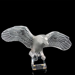 Lalique Crystal Figurine, Spread Wing Eagle