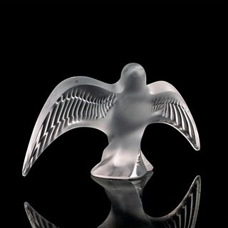 Lalique Crystal Figurine, Taking Flight Swallow