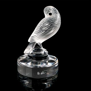 Lalique Crystal Paperweight, Turtledove