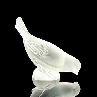 Lalique Crystal Paperweight. Moineau Hardi