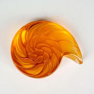 Lalique Crystal Paperweight, Nautilus