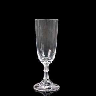 Lalique Crystal Champagne Glass, Valencay