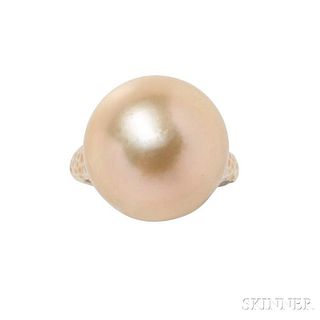 18kt Gold and Golden South Sea Pearl Ring