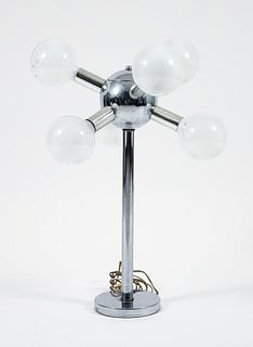 Robert Sonneman Style Chrome Table Lamp 1970s