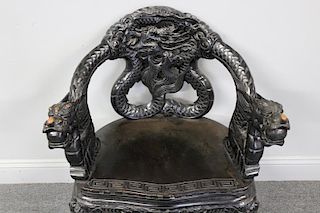 Carved Chinese Chair.