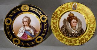 Two Royal portrait Plates
