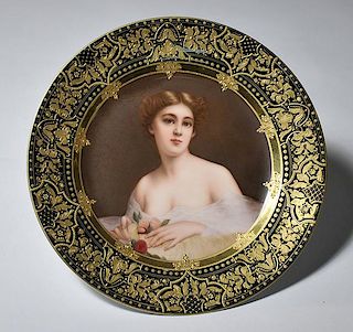 Royal Vienna portrait Plate