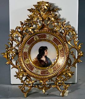 Royal Vienna Portrait Plate