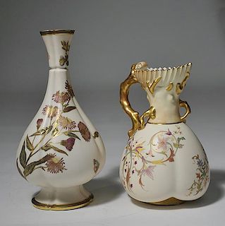 Two Royal Worcester Porcelain Items
