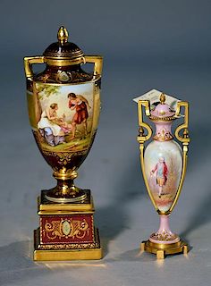 Urns, Royal Vienna and Sevres
