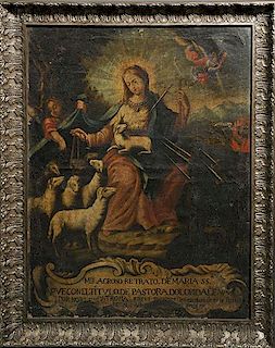 18th C.Oil on Canvas of Our Lady of Sorrows