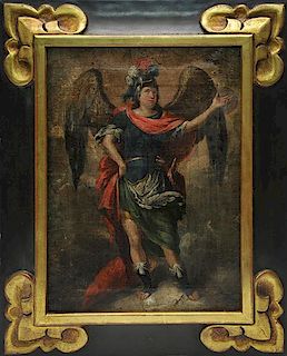 Oil on Canvas of Saint Michael, 17th/18th C.