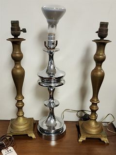 PR BRONZE TABLE LAMPS W/1 OTHER TABLE LAMP