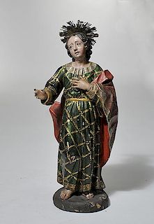 18th C.Spanish Colonial Santos Figure