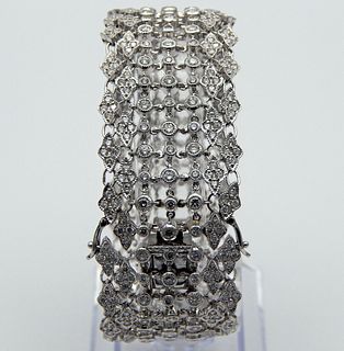 Absolutely Stunning! 8ct Diamond & Platinum Bracelet